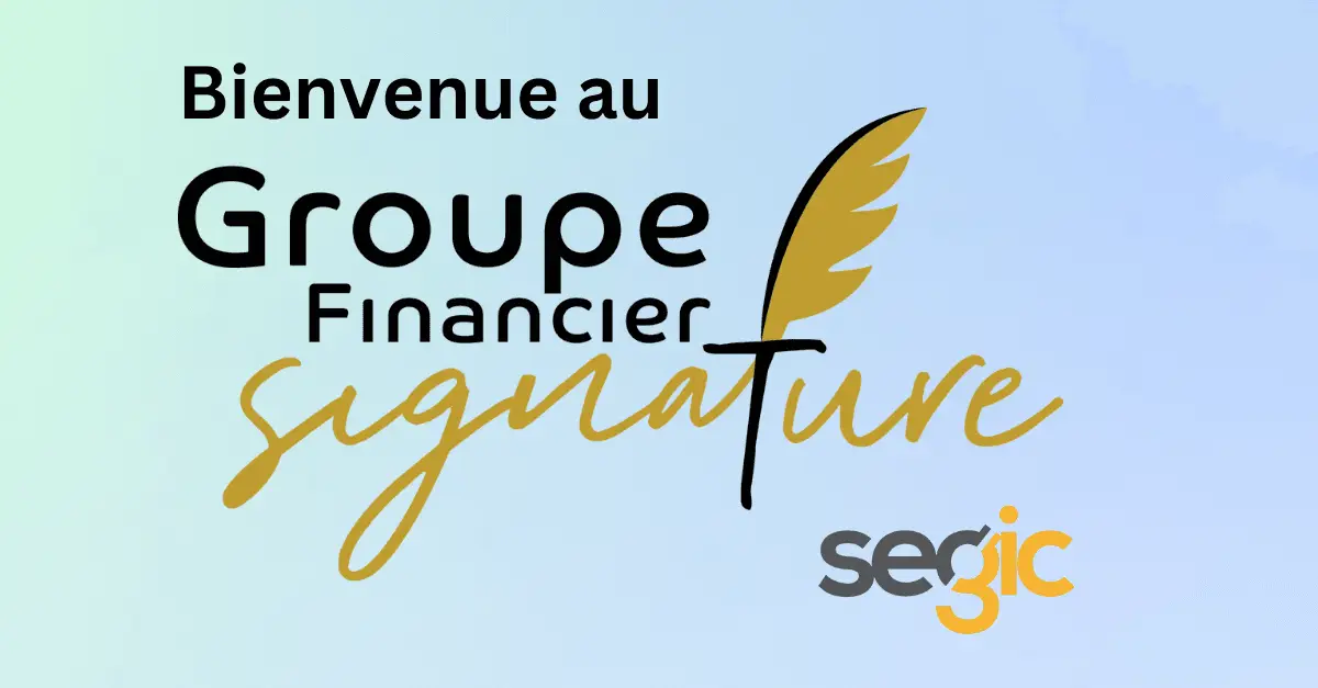 Illustration — Nous sommes heureux d'accueillir Groupe financier Signature comme client, où ils