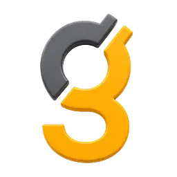 Lettre G stylisée du logo SEGIC en gris et jaune.