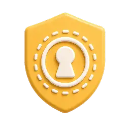 Bouclier avec un symbole de verrou, illustrant la protection et la préservation des données