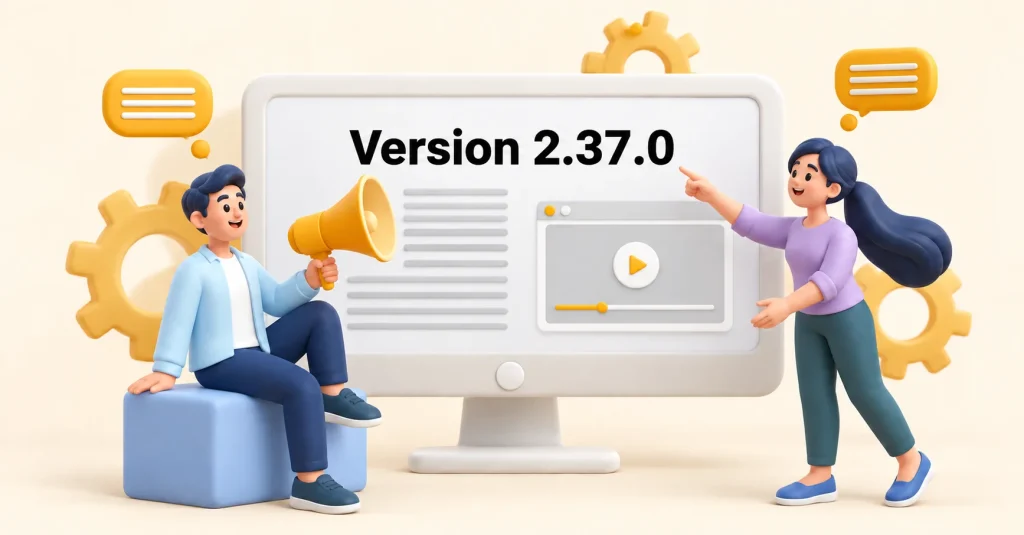 Version 2.37.0 de la plateforme Segic
