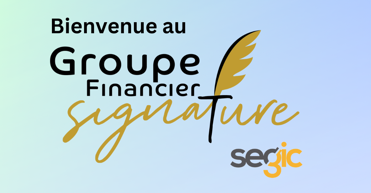 Nous sommes heureux d’accueillir Groupe financier Signature comme client, où ils contribueront à révolutionner les avantages collectifs et individuels au Québec grâce à la plateforme Segic !