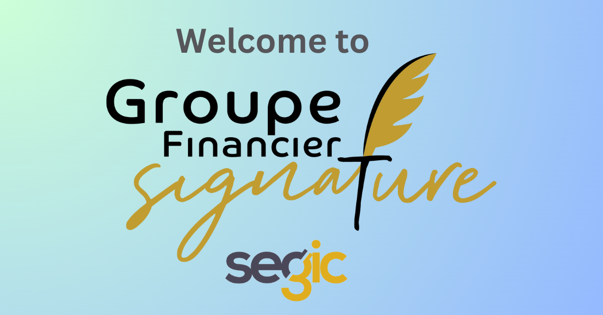 We are thrilled to welcome Groupe Financier Signature as a client, as they will help revolutionize group and individual benefits in Quebec through the Segic platform!